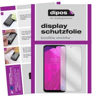 Zdjęcie produktu dla 2x Folia ochronna dla T-Mobile Revvlry Plus przezroczysta folia ochronna ekranu Folia ochronna wyświetlacza dipos