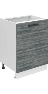 Produktbild von Belini Unterschrank Küche, Küchenunterschrank 60 cm Breite. SD Küchenunterschrank ohne Arbeitsplatte. Küchenschrank mit 1 Tür, Glamour Wood