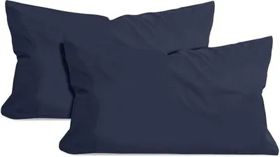 Zdjęcie produktu dla Ibenzoa® Zestaw 2 poszewek na poduszki wykonanych w 100% z bawełnianego dżerseju, certyfikat Oeko-Tex Standard 100, zamek błyskawiczny, dostępne w 15 kolorach, 6 rozmiarach, można prać w temperaturze do 60°C