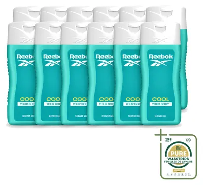 Produktbild von 12 x Reebok Cool Your Body Douchegel - 400 ml - Vorratspackung - 12 Stücke