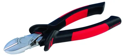 Produktbild von Cimco 10 0577, Diagonale Zange, Schockresistent, PolyurethanKunststoff, Stahl, Kunststoff, Schwarz, Rot, 180 mm