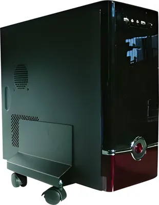 Produktbild von Techly CPU/PC Halterung mit Rollen, Metall, schwarz
