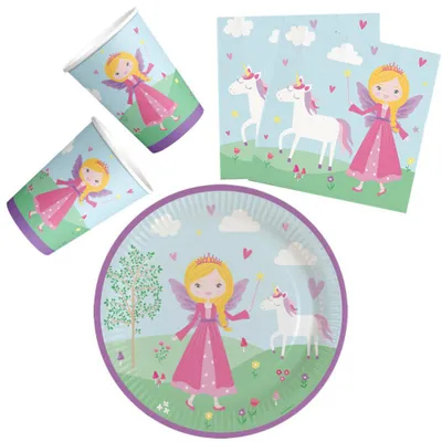 Obrázok produktu pre Spell Princezná party set s 36 dielmi a 23 cm tanierom