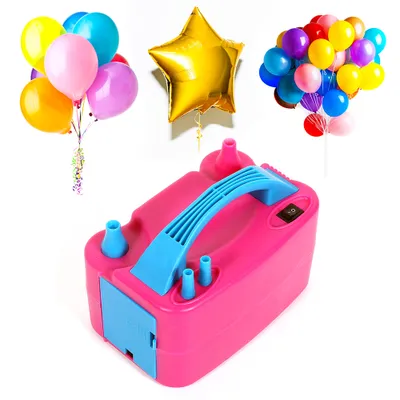 Produktbild von Ballonpumpe Elektrische doppelt Aufblasgerät Ballonaufblasgerät für Partydekoration Hochzeit Geburtstag 600 W Rose
