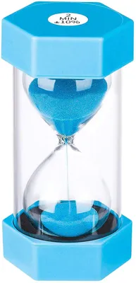 Produktbild von Sanduhr 30 Minuten - Kunststoff-Stundenglas mit violettem Sand - Zeitmesser für Spiele und Klassenzimmer