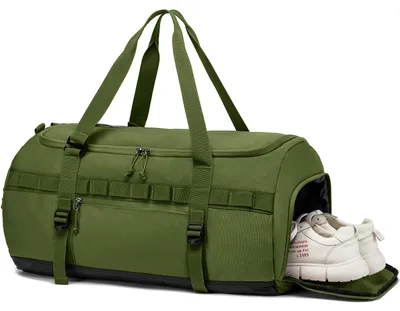 Sporttas 60 L, wasserdicht, mit Schuhfach, als Rucksack tragbar