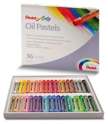 Obrázok produktu pre Pentel, Olejové pastelky, 36 farieb