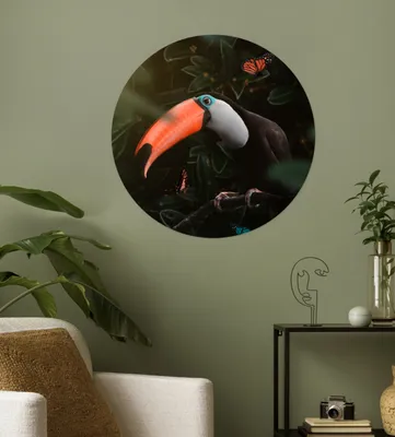Produktbild von MuchoWow® - Wand Kreis - Wand Bild - Foto Tapete - Selbstklebende - Wohnzimmerdekoration - Wand Dekoration - Kinderzimmer