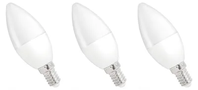 Produktbild von Spectrum E14 LED Kerzenlampe 4W 340lm 6000K Kaltweiß 230V 3 Stück
