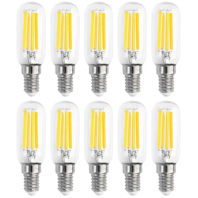 Produktbild von 10 x LED Filament Leuchtmittel Röhre T25 7W = 60W E14 klar 806lm warmweiß 2700K