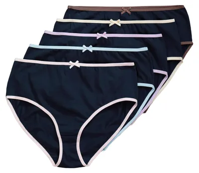 Produktbild von Ulla Popken, Damen, große Größen, 5pcs, Midi-Brief, Colored Piping