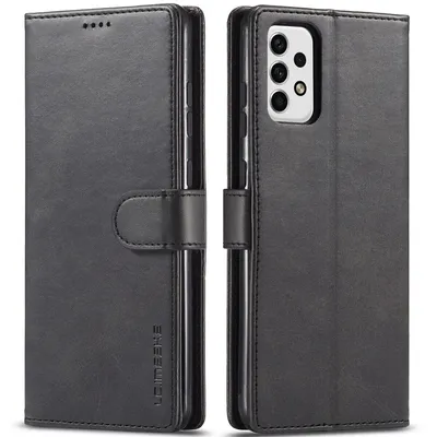 Obrázek produktu pro Pouzdro pro Samsung Galaxy A23, kožené flipové pouzdro s magnetickým uzávěrem a stojánkem, ochranné pouzdro černé