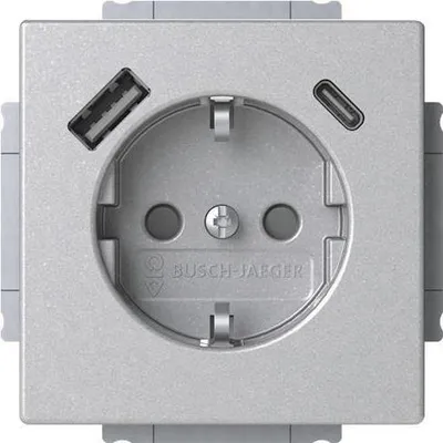 Image de Busch-Jaeger SCHUKO Steckdose SB-A+C 20 EUCB2USBAC-83 (2CKA002011A6304)