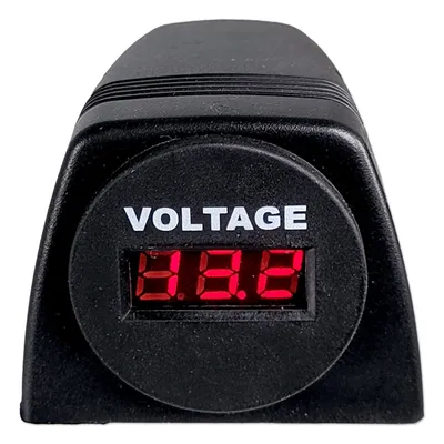 Produktbild von Voltmeter | Digital | LED-Anzeige 3-stellig Rot | 6-33V | Aufbau