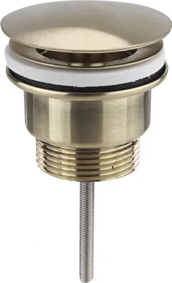 Zdjęcie produktu dla Korek umywalkowy 5/4", niezamykany, duży Ø10-55 Mm - Pvd złoty mat