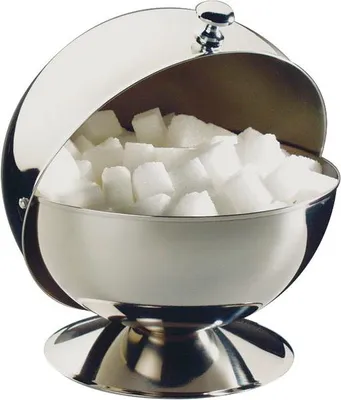 Produktbild von APS Zuckerkugel mit Rolldeckel aus Edelstahl