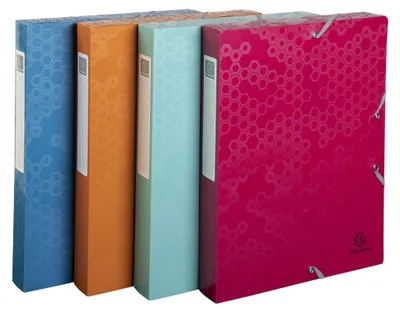 Produktbild von Exacompta Archivbox Maïa DIN A4 Rückenbreite 40 mm Farben sortiert 8 Stück