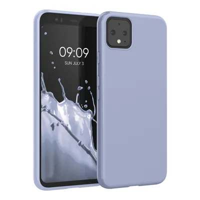 Produktbild von kwmobile Hülle kompatibel mit Google Pixel 4 Hülle - weiches TPU Silikon Case - Cover geeignet für kabelloses Laden - Lavendelgrau