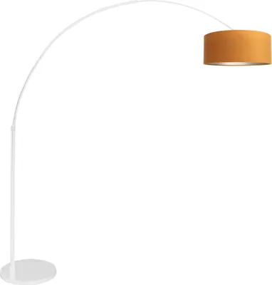 Immagine prodotto di Steinhauer - lampada da terra - Sparkled Light - bianco - metallo velluto - lampada ad arco - E27 - 7173W