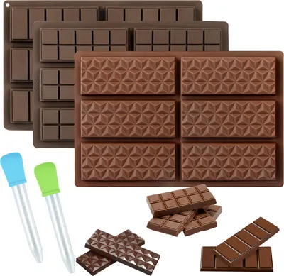 Obrázok produktu pre Sada 3 silikónových foriem na dubajskú čokoládu, bez BPA