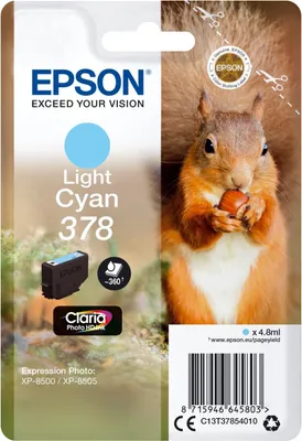 Immagine prodotto di Epson Squirrel C13T37854020 cartuccia d'inchiostro 1 pz Originale Resa standard Ciano chiaro