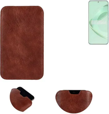 Produktbild von K-S-Trade Schutzhülle Handyhülle kompatibel mit Huawei nova 11 Handytasche Kunstleder Sleeve in braun