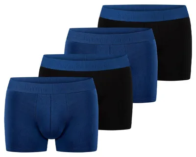 Produktbild von Bruno Banani 4er Pack Flowing Retro Short / Pant Enganliegende Comfort Fit Qualität, Gedoppelter Frontbereich, Hautsympathisch und Saugfähig