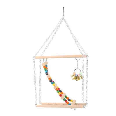 Produktbild von Haustier Stufen,Hängeleiter,Haustier Treppe,Leiter Brücke,Haustier Leiter,Vogel Spielzeug,Haustier Spielzeug,Schaukel Leiter,Papagei Hängespielzeug,Papagei Hängematte