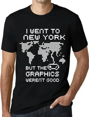 Produktbild von Herren Grafik T-Shirt Ich war in New York aber die Grafiken waren nicht gut – I Went To New York But The Graphics Weren’t Good – Öko-Verantwortlich