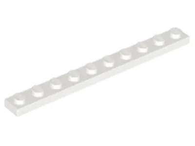 Produktbild von Lego® 1x10 Platten 4477 - 50 Stück Weiß