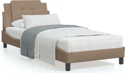 Produktbild von Möbel Bett mit Matratze Cappuccino-Braun 100x200 cm Kunstleder - Klassische Betten 3208849