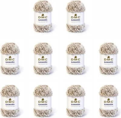 Image de 10 pelotes de fil DMC Samara – 100 % polyester (couleur 407)