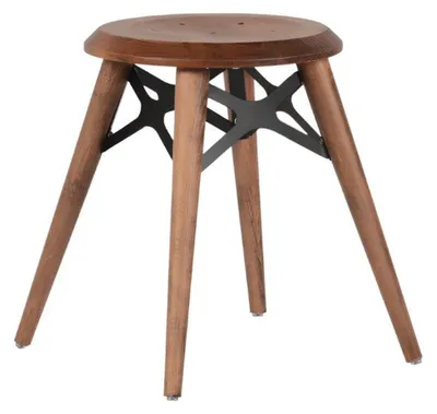 Produktbild von Küchenhocker Hocker Sitzhocker Rundhocker Holzhocker Esszimmerstuhl Holz