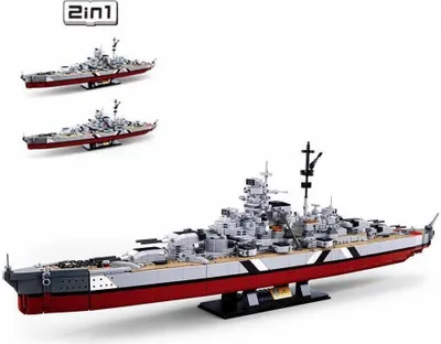Produktbild von Sluban ModelBricks Schlachtschiff Bismarck M38-B1102