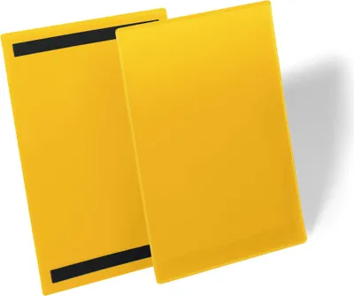 Produktbild von DURABLE Kennzeichnungstaschen magnetisch A4 hoch 50 St., gelb