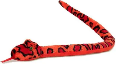 Produktbild von Plüschtier Schlange 100 cm, rot, Kuscheltiere Stofftiere Schlangen Reptilien Kriechtiere