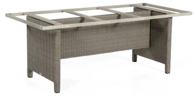 Produktbild von Base-Polyrattan Tischgestell Aluminium Stone-grey