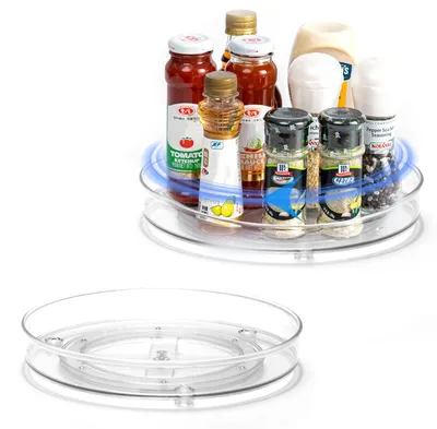 Drehbarer Gewürz-Organizer 2er-Set 23,5 + 27 cm