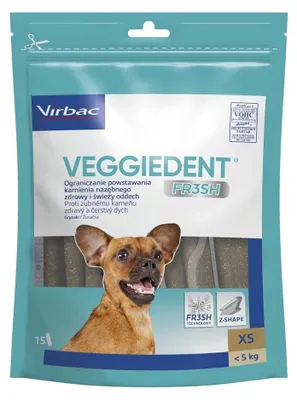 Image de Friandise VIBRAC Veggiedent Fresh XS pour chiens - 114 g