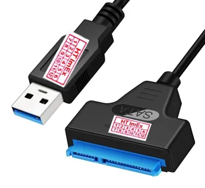 Produktbild von USB 3.0 to SATA Adapter 2.5 HDD SSD Festplatte converter S-ATA Connector Cable