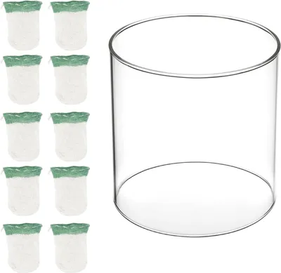Productafbeelding van Lantaarn Onderdelen - Vervangende Mantel - Buiten Verlichten - Weerbestendig Glas - 10 Stuks - Transparant