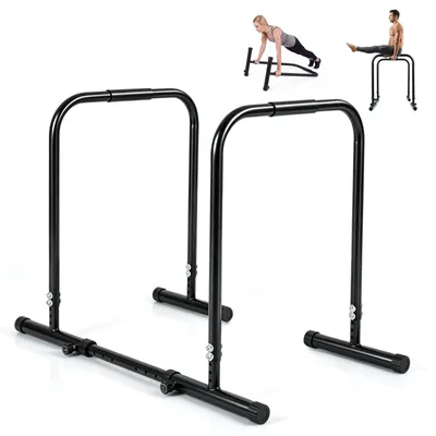 Obrázok produktu pre COSTWAY, hrazda na drepy, nosnosť 300 kg, výškovo nastaviteľná (81,5-88,5 cm), posilovací stroj na drepy s úchytmi a kovovou konštrukciou, hrazda na drepy, zariadenie na kalisteniku