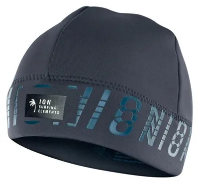 Produktbild von ION Neoprenkappe mit Logo, Unisex, stahlgrau, Größe 48/S, Neopren und Trapez.