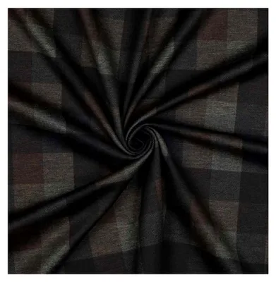 Produktbild von Jacquard Stretchstoff im Karomuster, Meterware zum Nähen, 50 cm