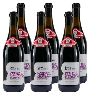 Produktbild von Lambrusco Grasparossa Perlwein DOC -lieblich- (6 x 0,75L)