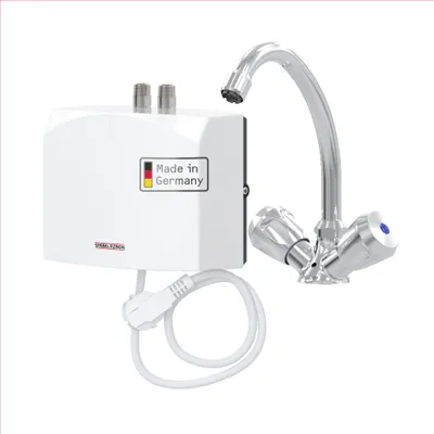 Produktbild von STIEBEL ELTRON hydraulischer Mini-Durchlauferhitzer DNM 3 + MAZ mit 2-Griff Armatur fürs Handwaschbecken, 3,5 kW, mit Stecker, drucklos, 205969