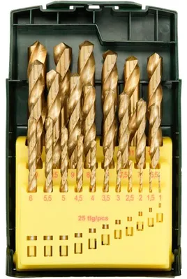 Produktbild von 25-teiliges HSS-TiN-Metallbohrer-Set
