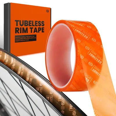 Imagen del producto de Cinta para llantas sin cámara para bicicletas, transparente, en diferentes tamaños