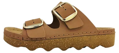 Image de Rohde Foggia-D : Chaussures pour femmes, pantoufles, sandales, couleur marron, style décontracté
