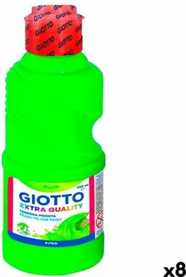 Obrázek produktu pro Tempera Giotto Fluo green 250 ml (8 kusů)